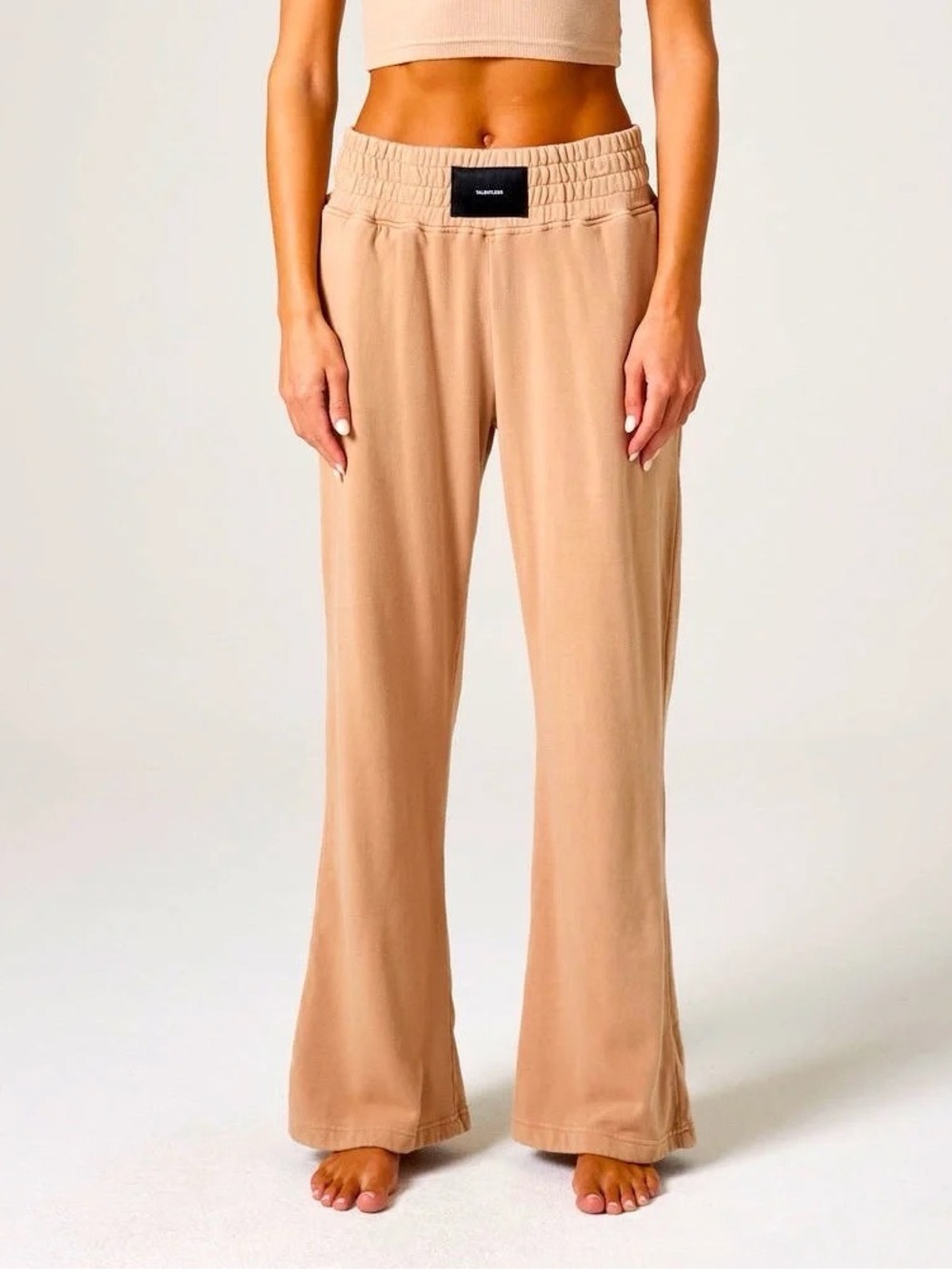 Talentless Wide Leg Sweatpants Boxing Pants Buttercream Closet Staple